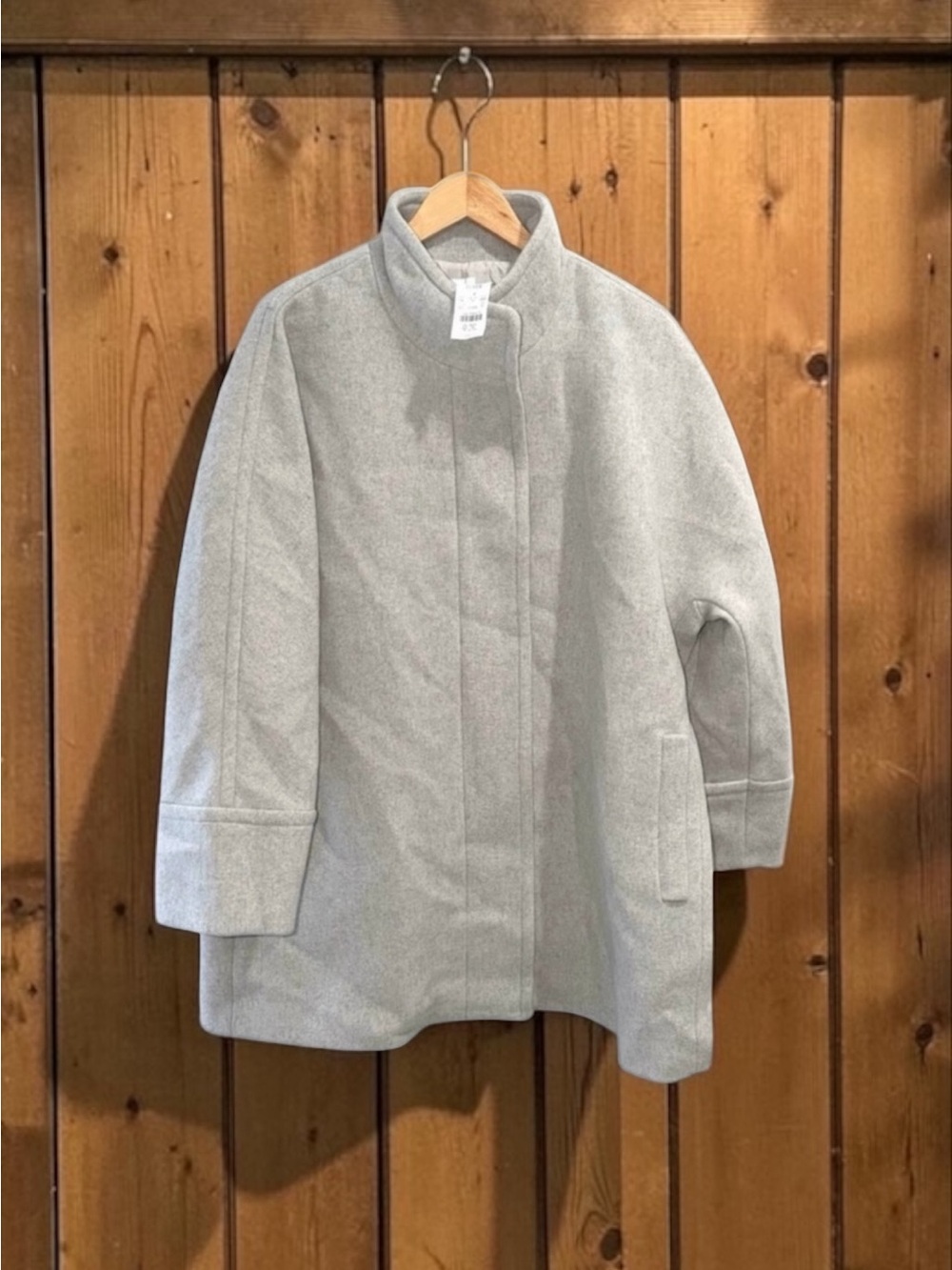 J.Crew NWT Women’s Heather Gray City Wool Blend Pea Coat Size 22